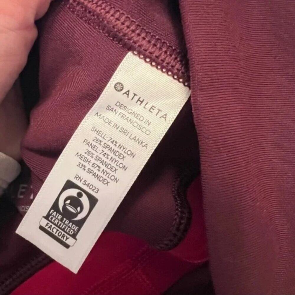 Athleta All In Structure 7/8 Colorblock Tights In… - image 7